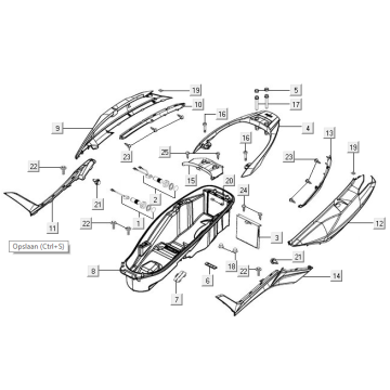 Rückseite Rückseite Kymco New Downtown 350I ABS