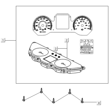 Tacho Kymco New Downtown 350I ABS