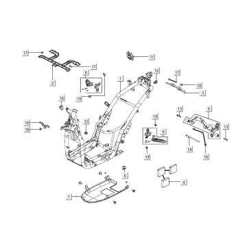 Rahmen Kymco People S 150i 4T AC Euro 4