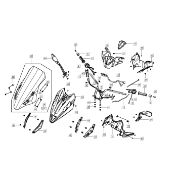 Lenkungsteile Kymco AK550i
