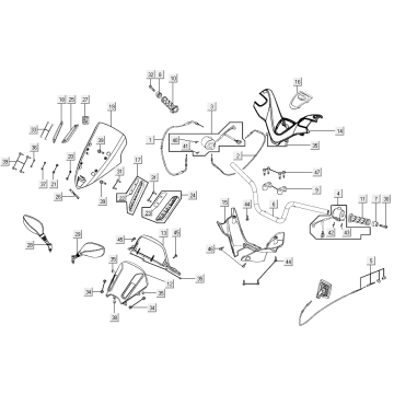 Lenkungsteile Kymco Xciting 500R EVO