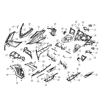 Frontcover Kymco AK550i Matt schwarz