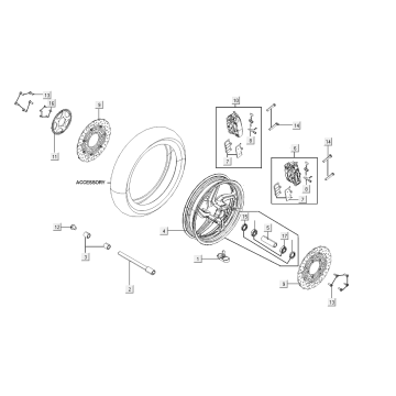 Vorderradbremssattel Kymco AK550i