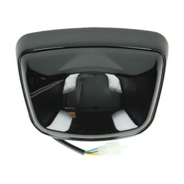 Rücklicht LED mit schwarz glänzendem Rücklichtrahmen smoke China Classic LX/Retro/AGM VX/VX50S/Riva/Napoli/Benson/Touring/Toscana/Lux/VXL/RL/Azzuro/Rimini DMP