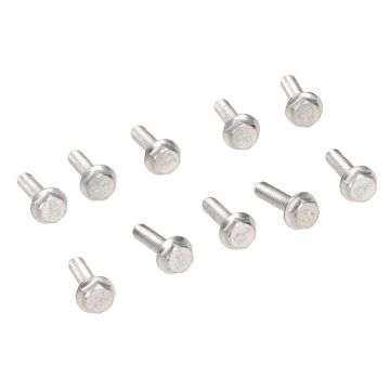 Flansch-Kurbelgehäuseschrauben-Set M6x25 mm Länge (SW10) blanko 10 Stück
