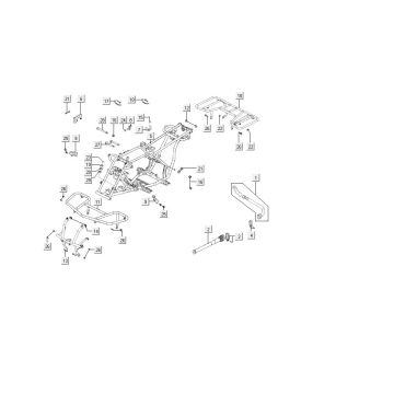 Rahmen Kymco MXU 150