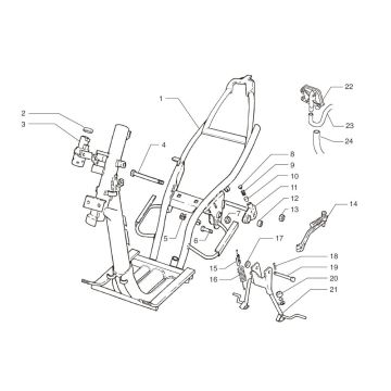 Rahmen Beta Ark-K LC K blau 2006 2-Takt