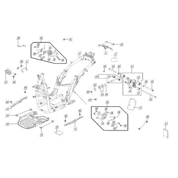 Rahmenteile Kymco Gti 300i