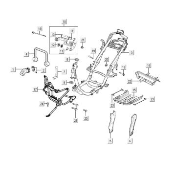 Rahmen Kymco Grand Dink 250cc