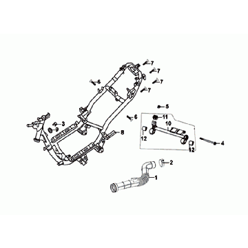 FENSTERHEBER/MOTORHALTER Sym Orbit II Euro 4 Mattgrau