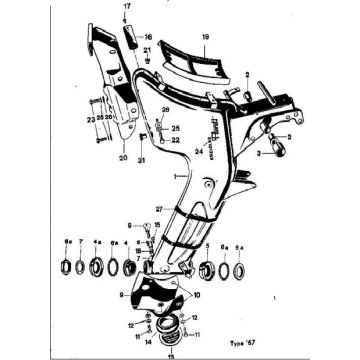 Frame Kreidler Floret type 1967