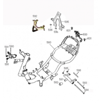 Rahmen Viraggio Piccolo 50 4T AC Braun