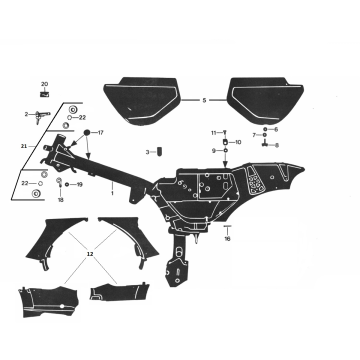 Rahmen Zundapp 529 alle Typen