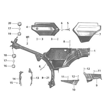 Zündapp C50 Sport 517-21LA Fenster