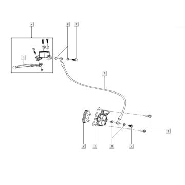 Front brake assy Kymco Filly 50 E5+
