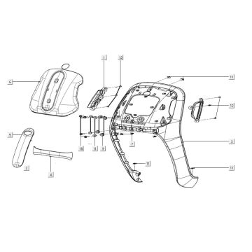 Front cover assy Kymco Filly 50 E5+ Mat blauw 
