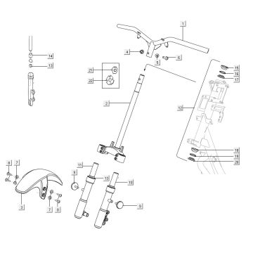 Telegabel Niu M1 anthrazit