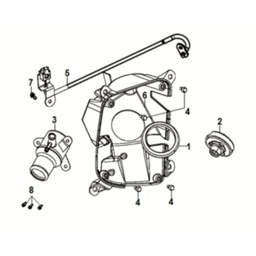 Front inner tray Sym Fiddle IV 125i AC CBS E5 2020-2021
