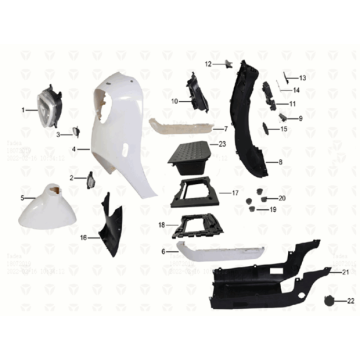 Vorderteile/Fußplatte Yadea M6L