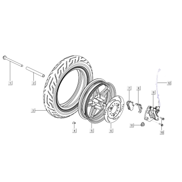 Vorderrad - Bremse Niu M+ Sport