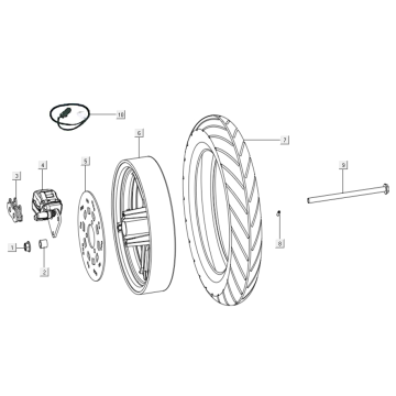 Vorderrad - Bremse Niu N-GT