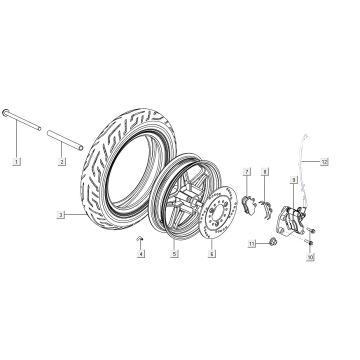 Vorderrad - Bremse Niu M1