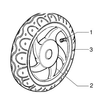 Vorderrad Piaggio Zip RST