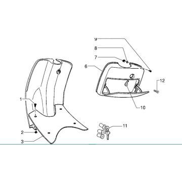 Handschuhfach vorne Piaggio Zip RST