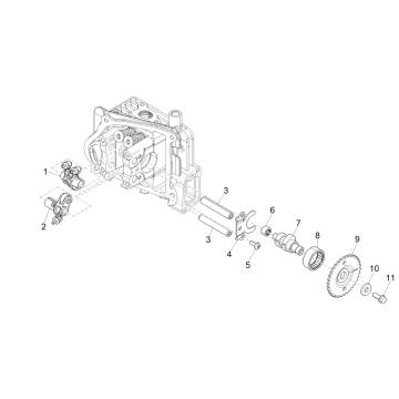 Vespa Sprint 4-Takt-Nockenwelle mit 3 Ventilen (Euro5-Einspritzung IGET)