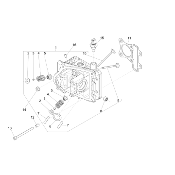 Gruppenkopf Piaggio Liberty 50 4-Takt (IGET Euro 4)