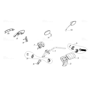 Yadea E8S Griffabdeckung