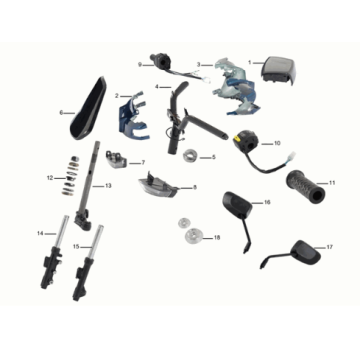 Lenker/Vordergabel Yadea C1S