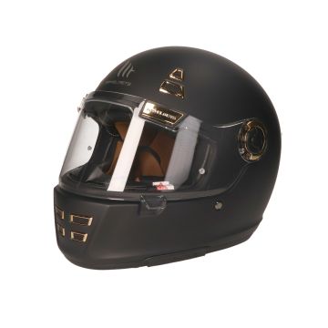 MT Jarama SV Solid Integralhelm mattschwarz/gold