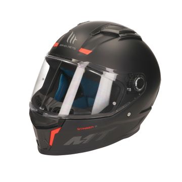 MT Stinger mattschwarzer Integralhelm