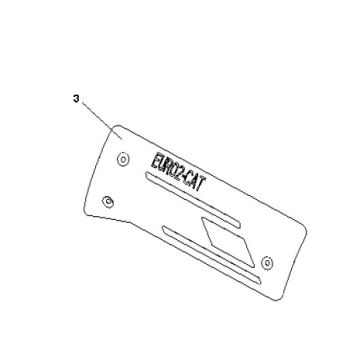 Hitzeschild Auspuf Generic Cracker 50 2T AC Blau 2010