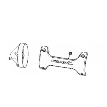 Hitzeschild Auspuf Generic Ideo 50 2T AC Rot 2007 25km/h