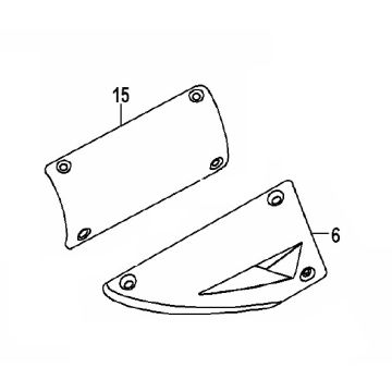 Hitzeschutz Generic Xor weiß 2009 2-Takt