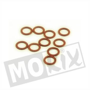 Faserring 8mm Durchmesser x 12mm Außendurchmesser x 1mm Höhe 10 Stück