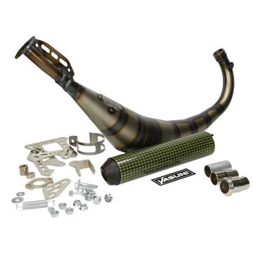 Yasuni R2 Max Auspuff Kevlar Unterliegend Derbi Minarelli AM6 50cc 2‑Takt  