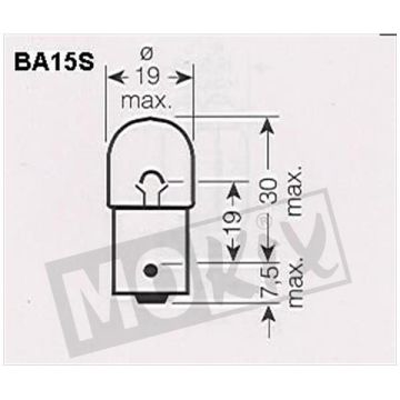 Birne P21W BA15s 12V 21W-8209