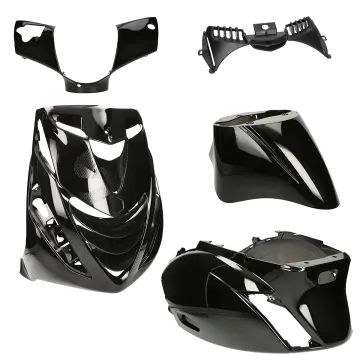 Verkleidungskit SP-Look Piaggio Zip 2000→50cc 2/4-Takt schwarz glänzend 5-teilig