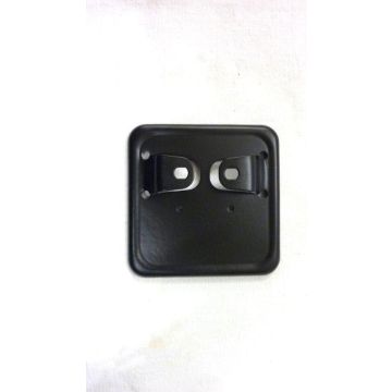 Schwarzes Metall-Kennzeichen