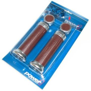 Griffe Retro Aluminium dunkel Cognac