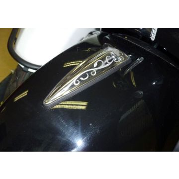 Kotflügelverkleidung vorne Kymco New Sento Edelstahl universal