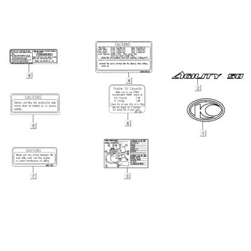 Infosticker Kymco City 16' 4-Takt dunkelgrau