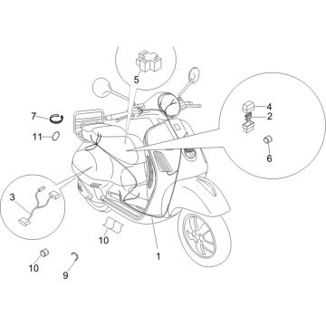 Kabelbaum Vespa LX 50 4T 2V AC 25km/h