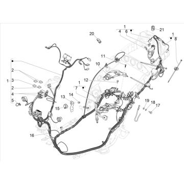 Piaggo Zip 4-Takt-Kabelsatz (Euro5-Injektion IGET)