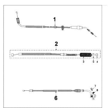 Kabel Peugeot Tweet altbraun