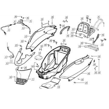 Heckhauben Kymco Grand Dink 250cc