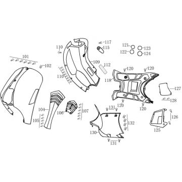 Kapdelen BTC Riva II rot
